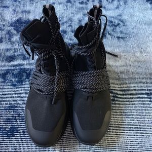 Balmain Black high-top B-Troop lace-up sneakers